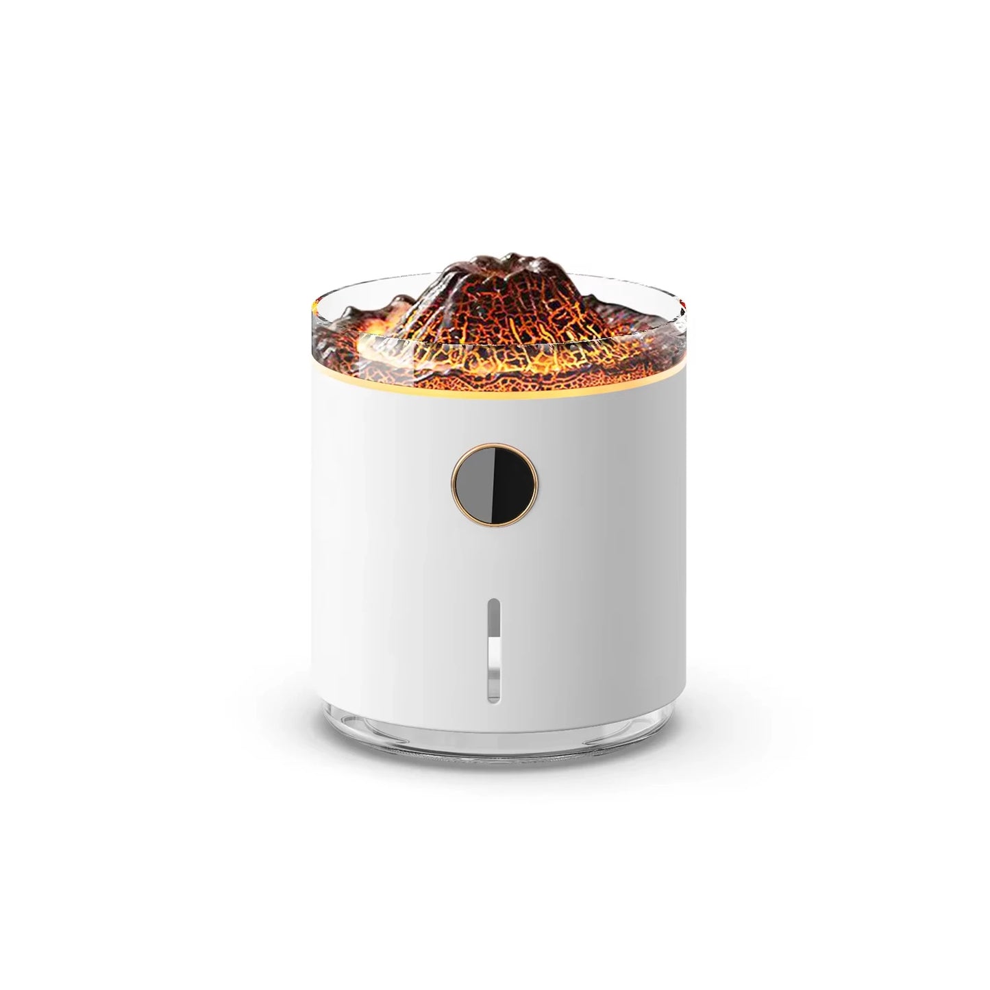 Transform Your Space with the 350ml Ultrasonic Aroma Essential Oil Diffuser and Portable Air Humidifier Featuring USB Charging and Captivating Volcano Flame Lamp