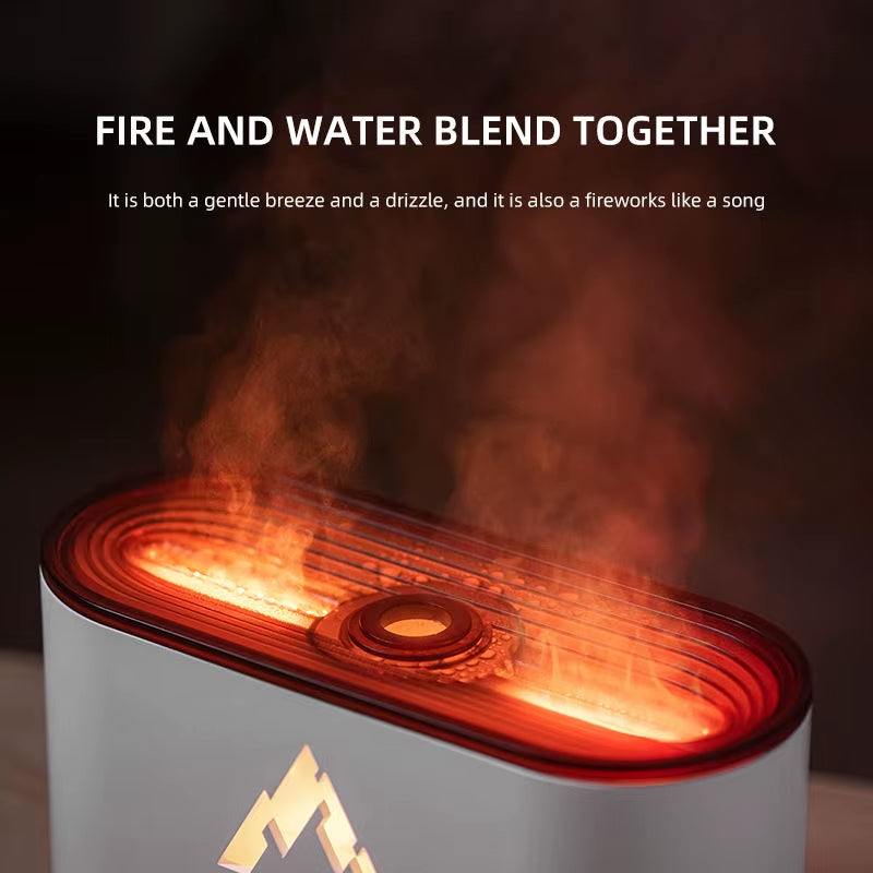 Transform Your Space with the Volcano Eruption Effect Jellyfish Aroma Diffuser - A Stunning Flame Mist Humidifier for Essential Oil Aromatherapy
